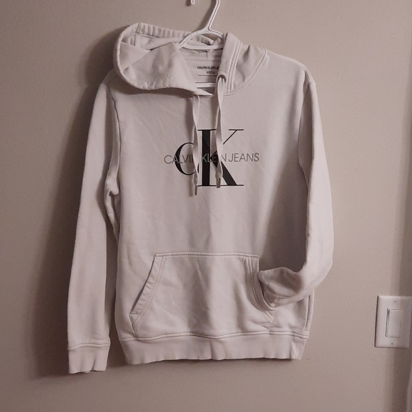 ck white hoodie